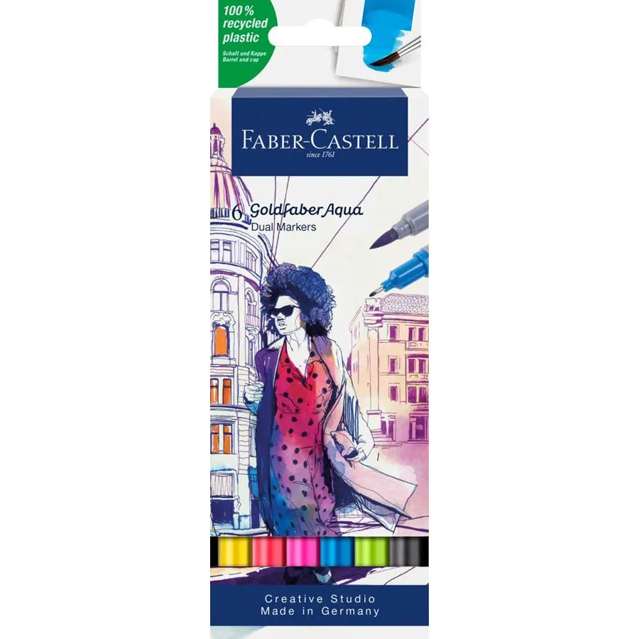 Goldfaber Aqua Dual Marker 6x - Faber-Castell