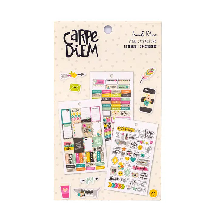 Blocchetto di stickers Good Vibes A6