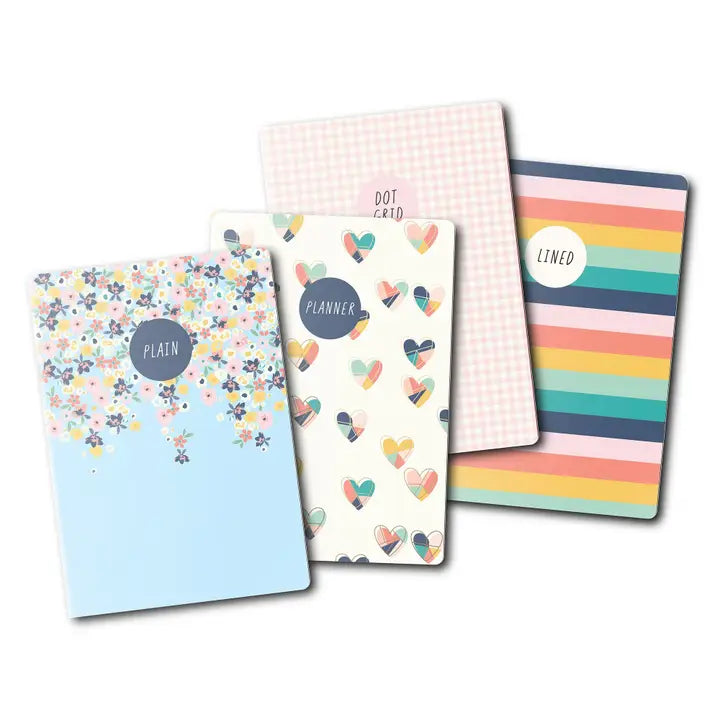 Set di 4 quadernini A6