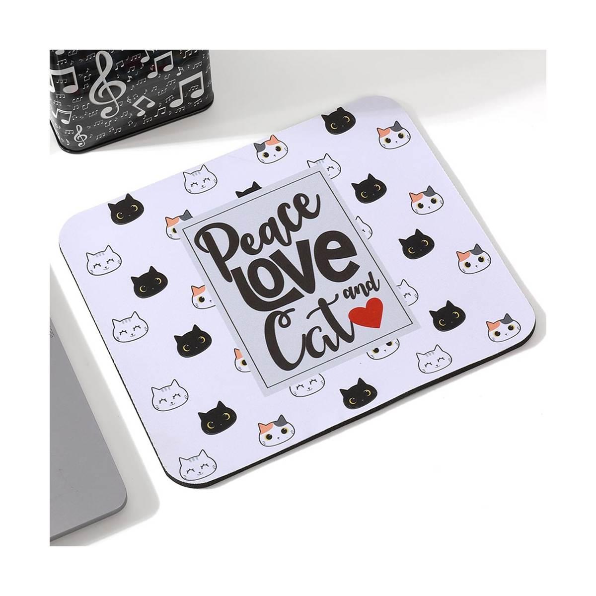 Mouse pad con fantasia gatto
