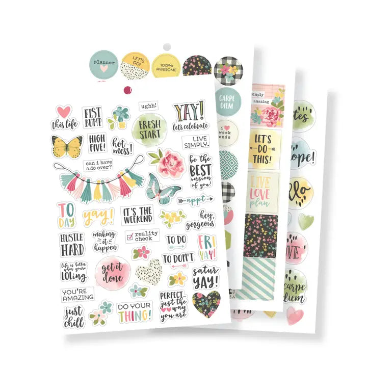 Blocchetto di stickers Good Vibes A5