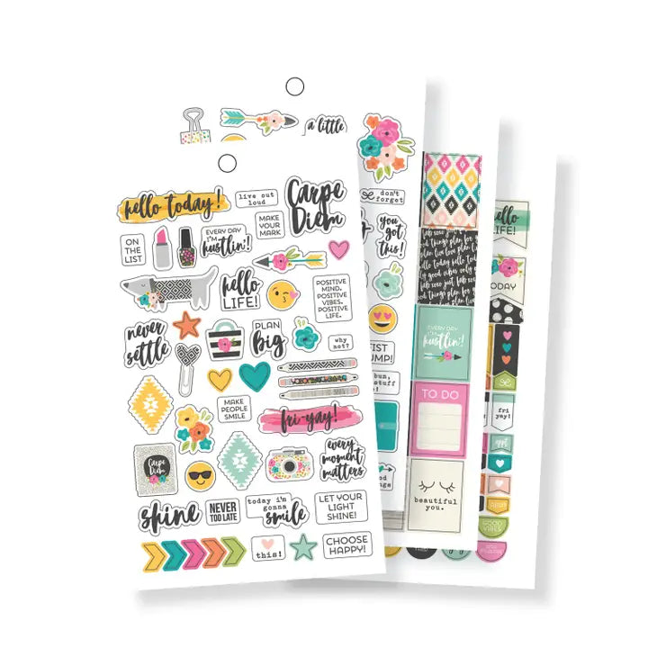 Blocchetto di stickers Good Vibes A5