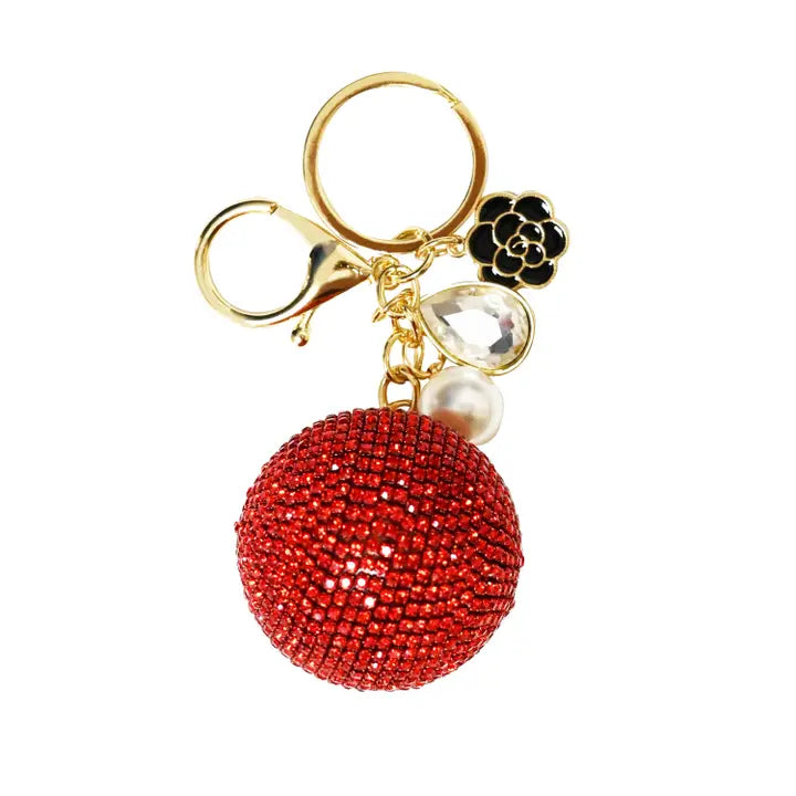 Portachiavi pallina strass