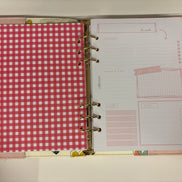 Planner con anelli A5 rosa