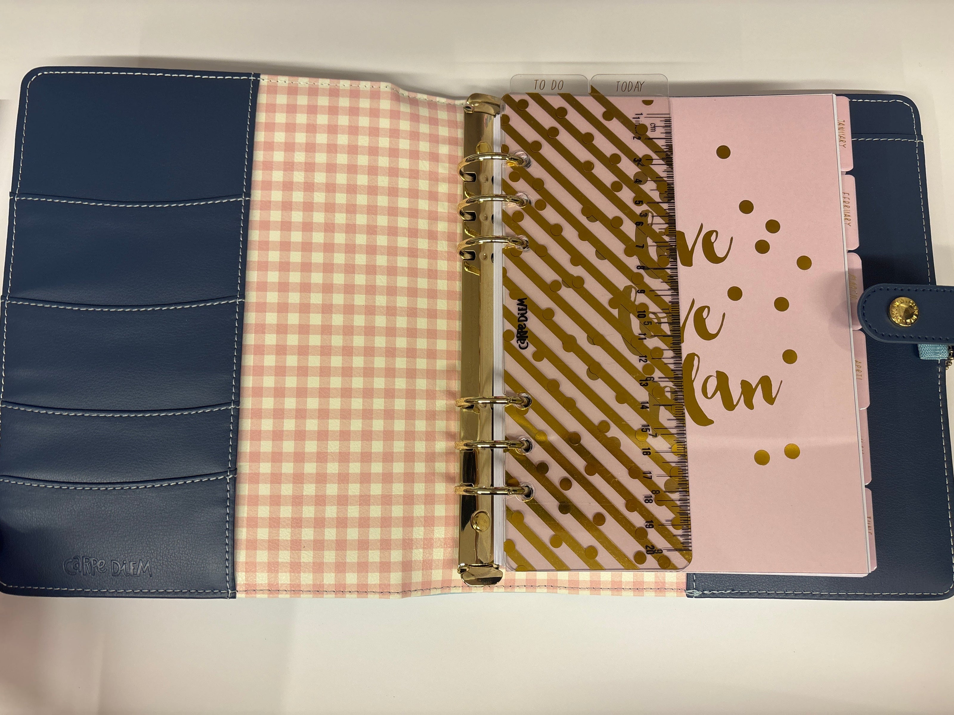 Planner con anelli A5 floreale