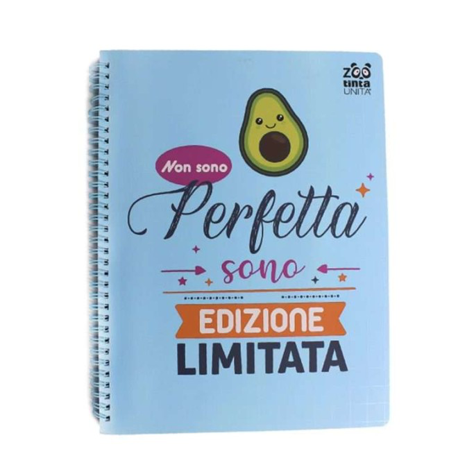 Maxi quaderno a spirale a righe - Tinta Unita Zoo