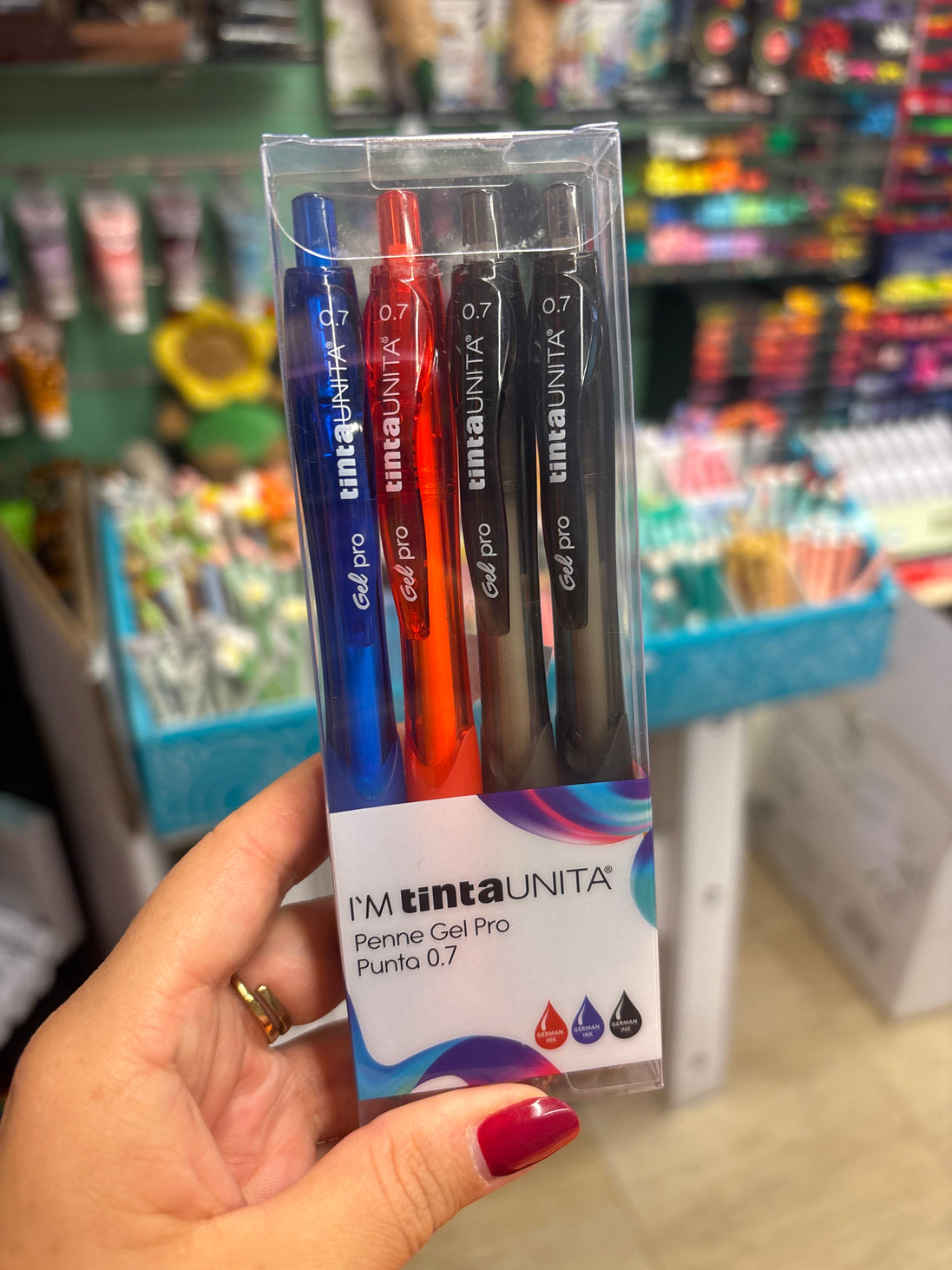Set 4 penne Gel Pro 0.7 - Tinta Unita