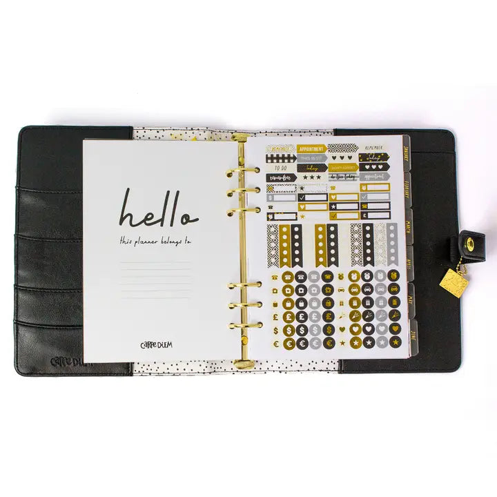 Planner con anelli A5 a scacchi