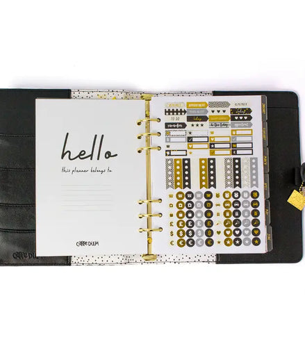 Planner con anelli A5 a scacchi