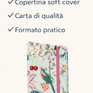 Taccuino soft cover leggero e flessibile, perfetto per l’uso quotidiano
