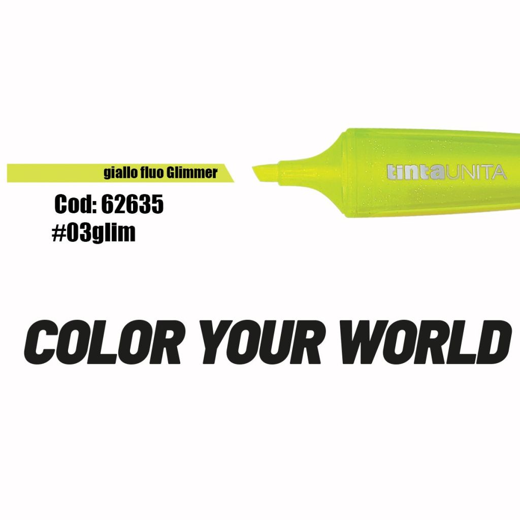 Evidenziatori glitter colori singoli - Tinta Unita