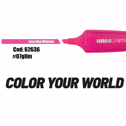 Evidenziatori glitter colori singoli - Tinta Unita