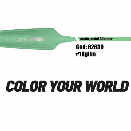 Evidenziatori glitter colori singoli - Tinta Unita