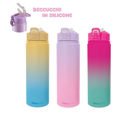 Borraccia 750ml  Tinta Unita Be Happy - Portala Sempre con te