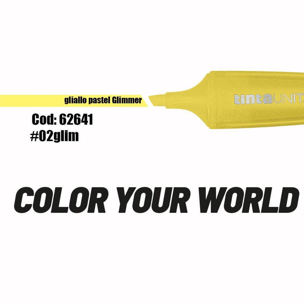Evidenziatori glitter colori singoli - Tinta Unita