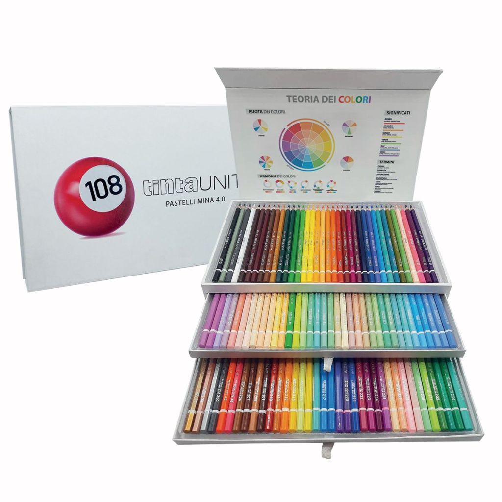 Confezione 108 matite colorate - Tinta Unita