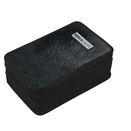 Astuccio 3 zip Glamour Nero - Tinta Unita