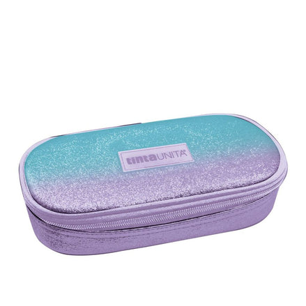 Astuccio Ovale Glamour Luxury Viola e Azzurro - Tinta Unita