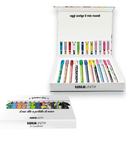 Set 12 penne cancellabili - Tinta Unita