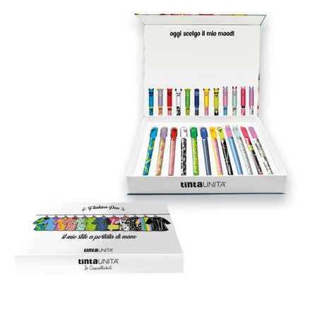 Set 12 penne cancellabili - Tinta Unita