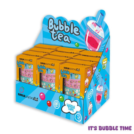 Set Washi Tape Bubble Tea Tinta Unita - Decora i tuoi appunti