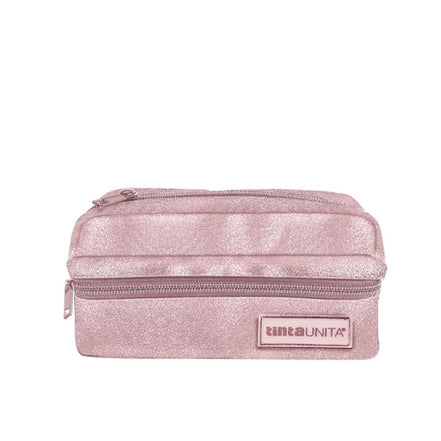 Astuccio busta glitter rosa - Tinta Unita