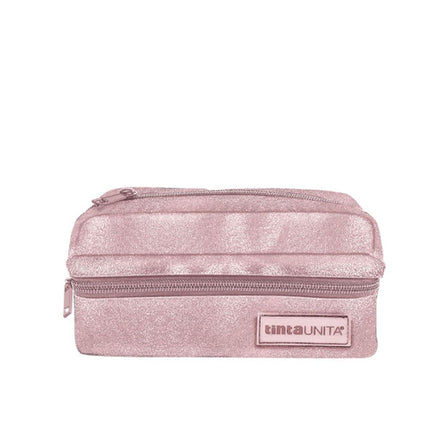 Astuccio busta glitter rosa - Tinta Unita