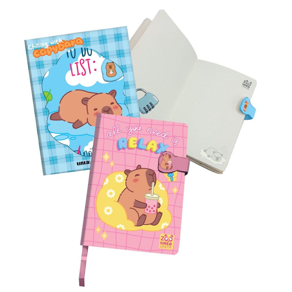 Diario Segreto A5 Capibara Tinta Unita – Custodisci i tuoi segreti