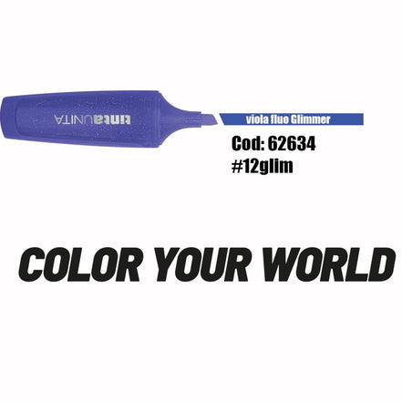 Evidenziatori glitter colori singoli - Tinta Unita