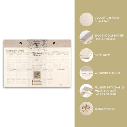 Workout Planner Inspire Claire Fontaine - I tuoi allenamenti su carta