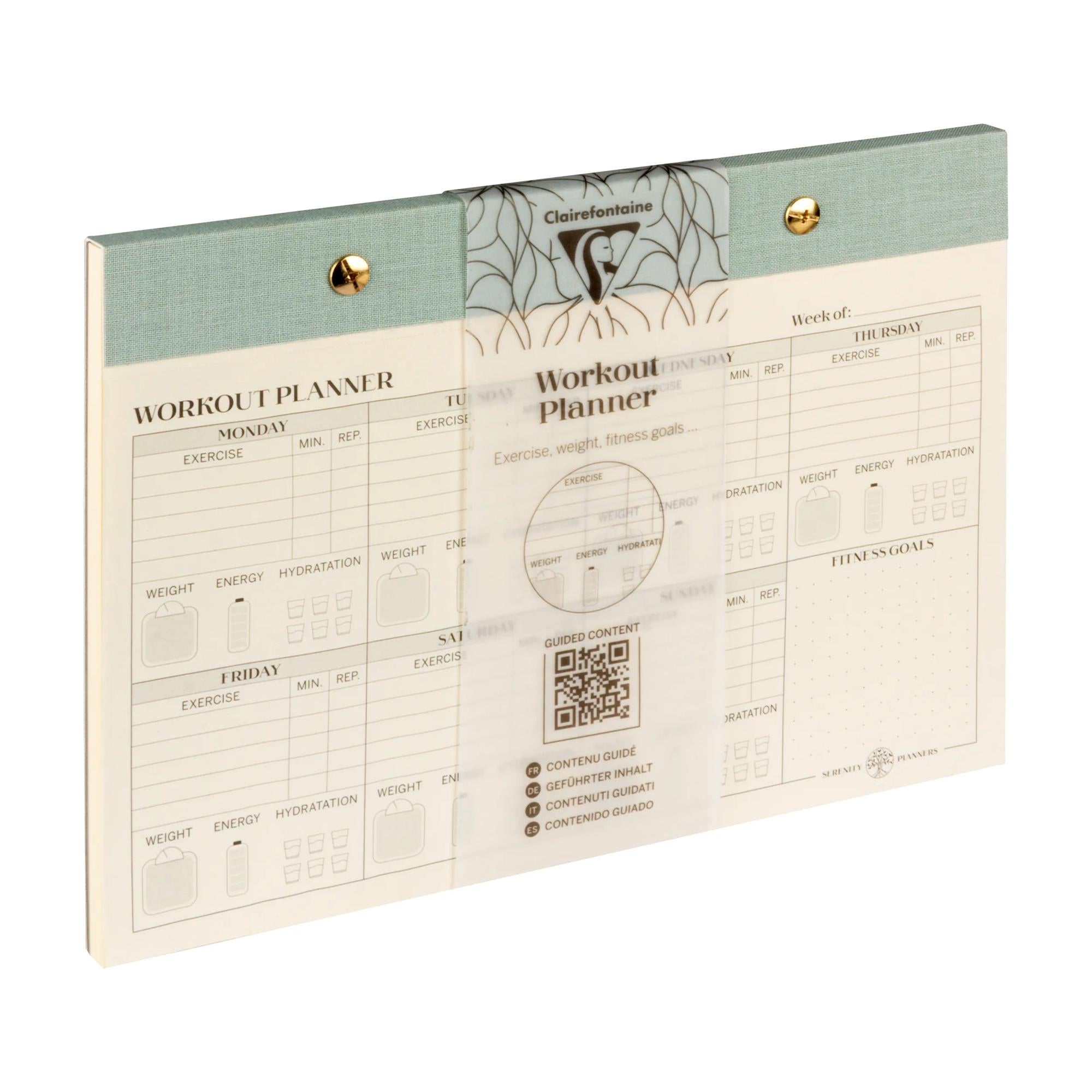 Workout Planner Inspire Claire Fontaine - I tuoi allenamenti su carta