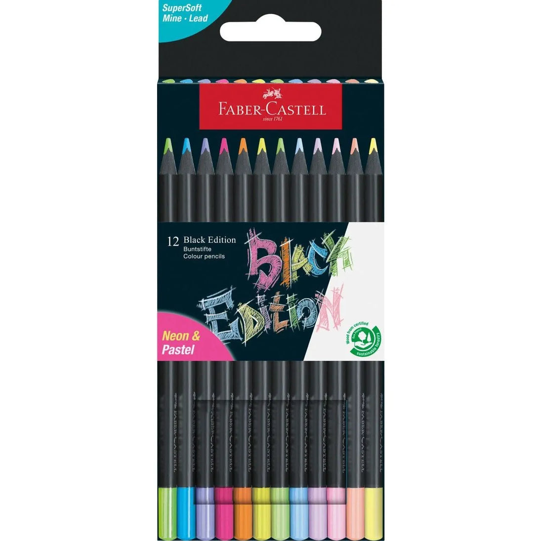 Matite black edition neon and pastell - Faber-Castell