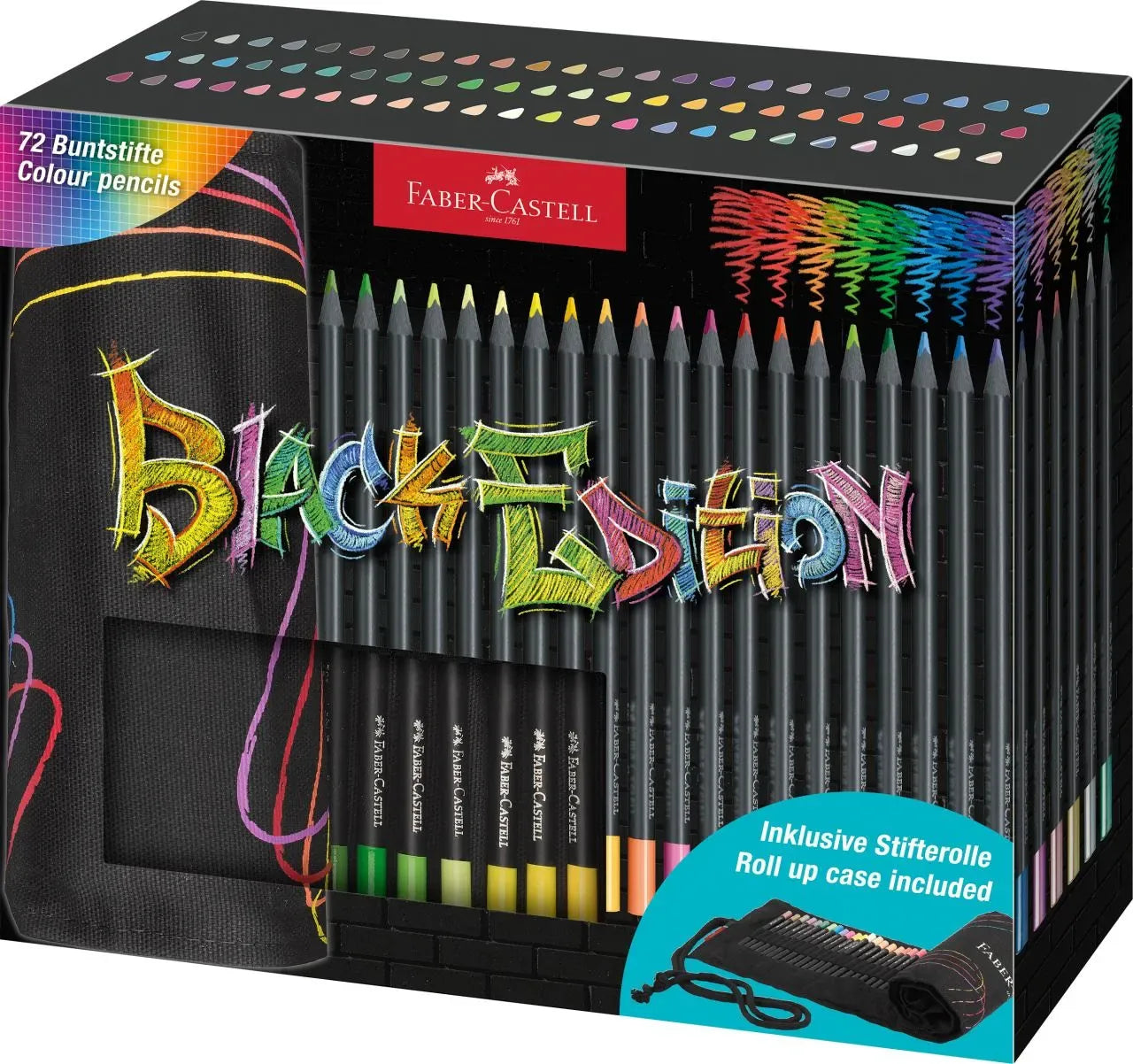 Rotolo matite colorate Black Edition - Faber-Castell