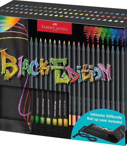 Rotolo matite colorate Black Edition - Faber-Castell