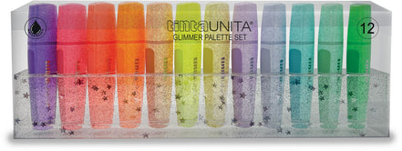 Set 12 evidenziatori glitterati - Tinta Unita