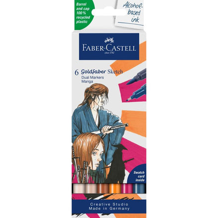 Set 6 Sketch Marker Goldfaber Manga - Faber-Castell