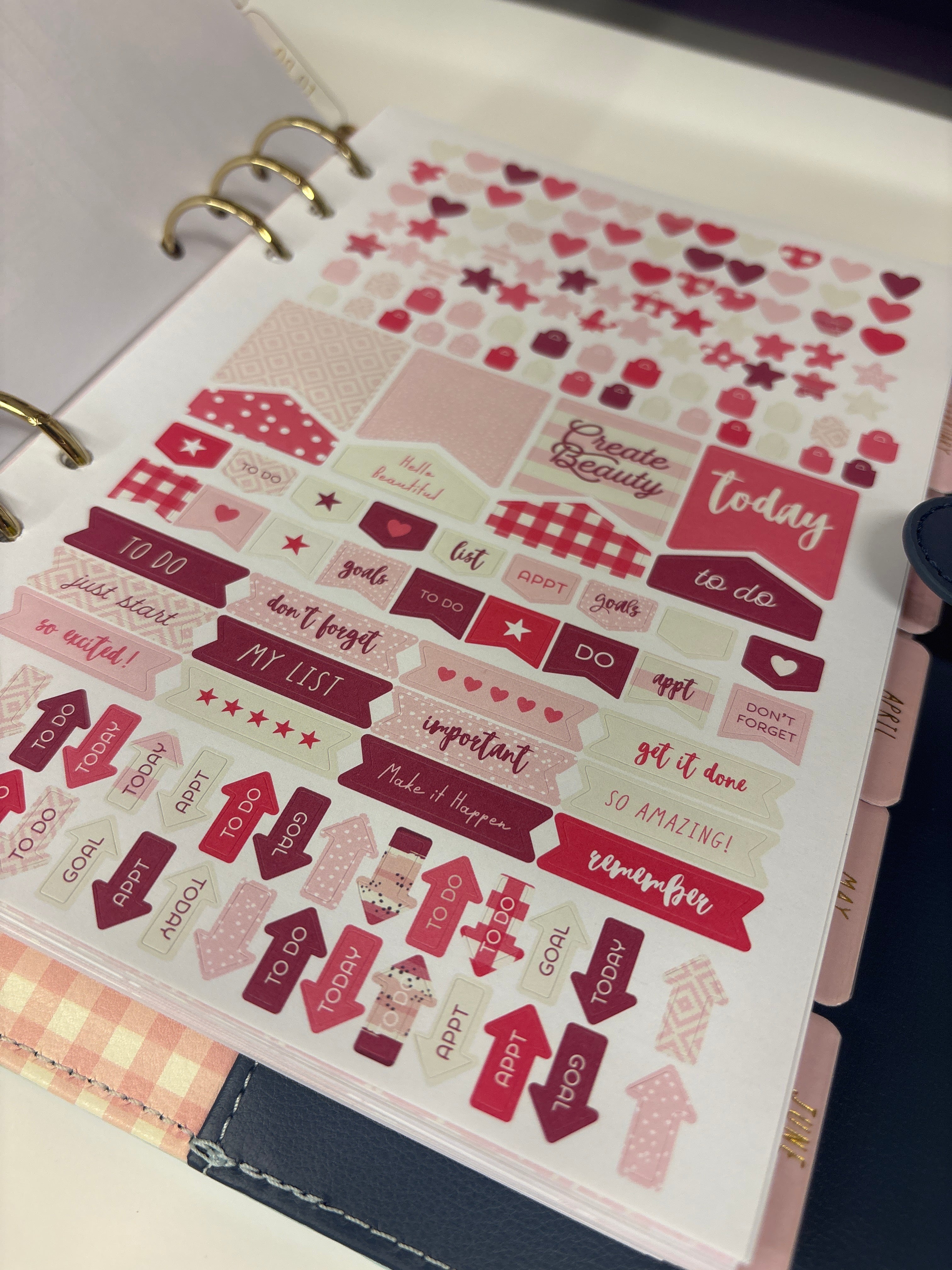 Planner con anelli A5 floreale