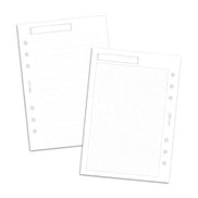 Fogli per planner A5 con anelli