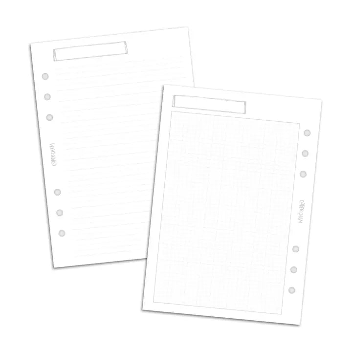 Fogli per planner A5 con anelli