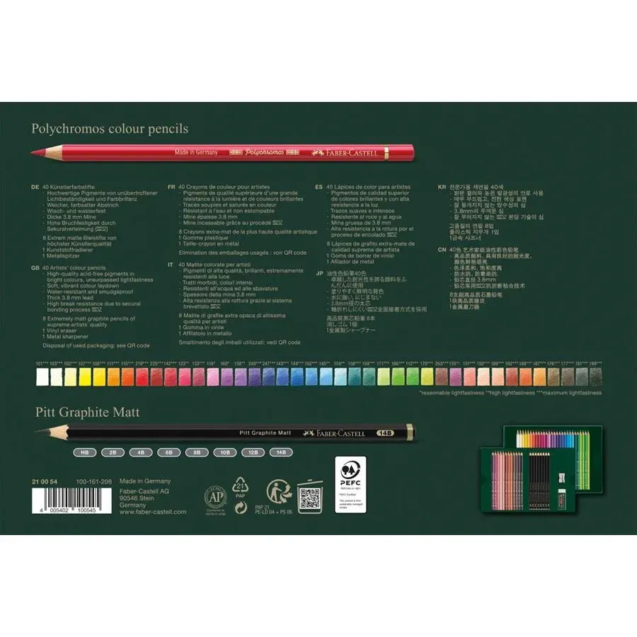 Polychromos & Pitt Graphite Matt set regalo