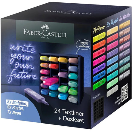 Evidenziatori desk set 24 pezzi Faber-Castell