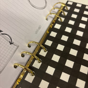 Planner con anelli A5 a scacchi