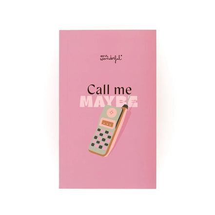 Blocco Note Mr Wonderful Call me Maybe – Idee Sempre Accese, Ovunque Tu Sia