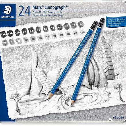 Confezione di metallo con 24 matite Staedtler