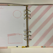 Planner con anelli A5 rosa