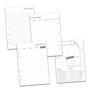 Calendario non datato per planner A5