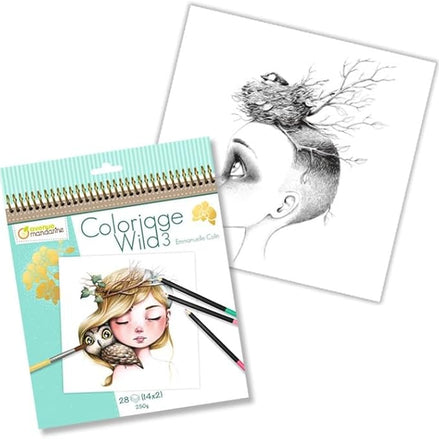 Colouring Book Wild 3 Avenue Mandarine - Creatività per tutta la famiglia
