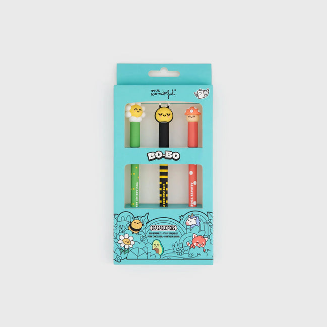 Set di 3 penne cancellabili - Mr Wonderful