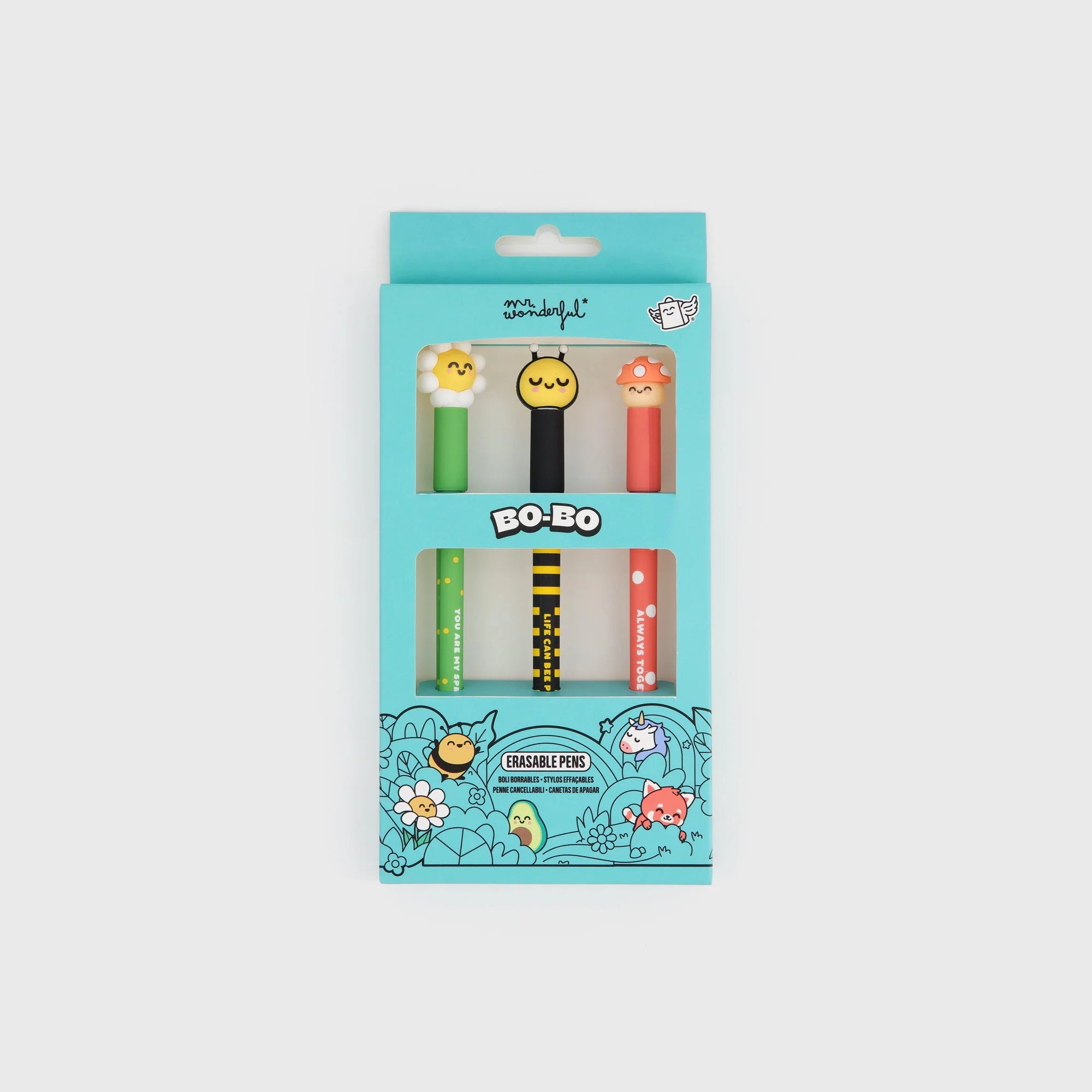 Set di 3 penne cancellabili - Mr Wonderful