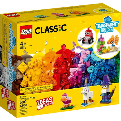 Mattoncini Lego trasparenti 4+